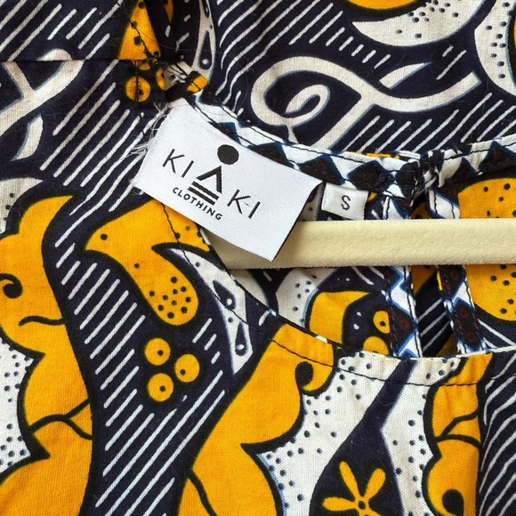 KIKI Clothing African Print Balloon Sleeve Dress Ethical Fashion Designer S - Picture 9 of 12